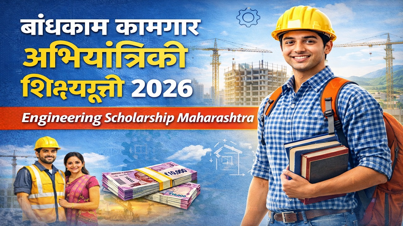 बांधकाम कामगार अभियांत्रिकी शिष्यवृत्ती 2026 | Engineering Scholarship Maharashtra